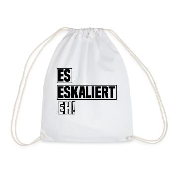 es eskaliert eh - Turnbeutel - Weiß - Vorne
