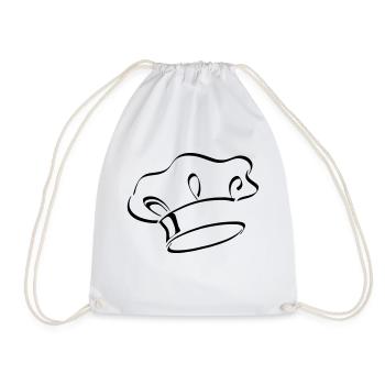 Chef, chapeau - Sac de sport léger - blanc - Devant