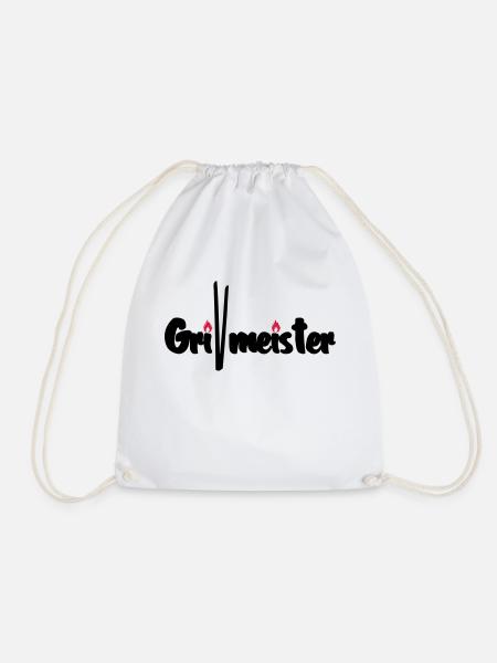 Grillmeister - Turnbeutel - Weiß
