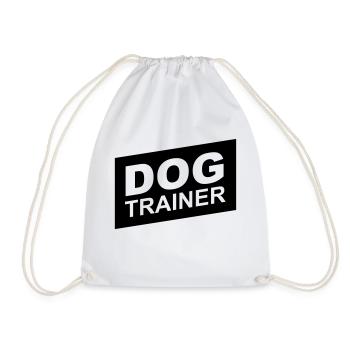 dog trainer black up - Sac de sport léger - blanc - Devant