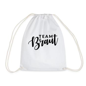 Team Braut - Turnbeutel - Weiß - Vorne