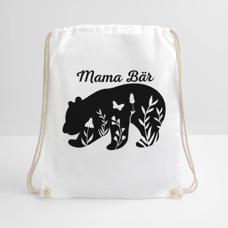 Mama Bär, Muttertagsdesign, Muttertagsgeschenk Turnbeutel