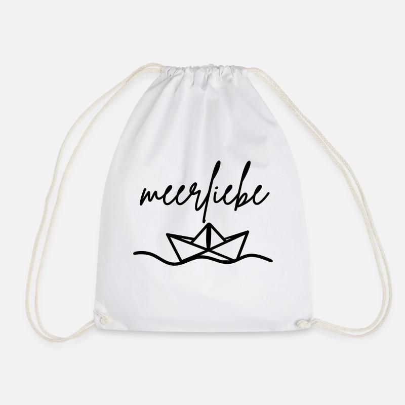 meerliebe schiff - Turnbeutel - Weiß