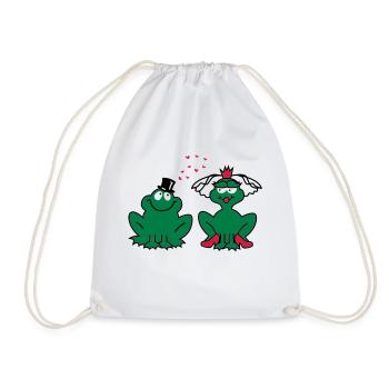 Mariage - JGA - mariée - Paire - Frog Couple - 3C - Sac de sport léger - blanc - Devant