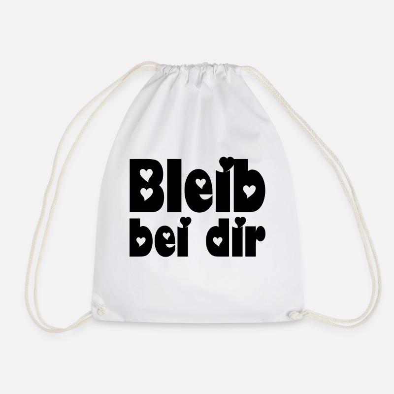 bleib bei dir - Turnbeutel - Weiß