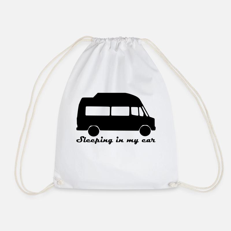 Sleeping in my car - Turnbeutel - Weiß