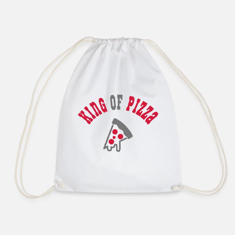 Pizza - Turnbeutel - Weiß