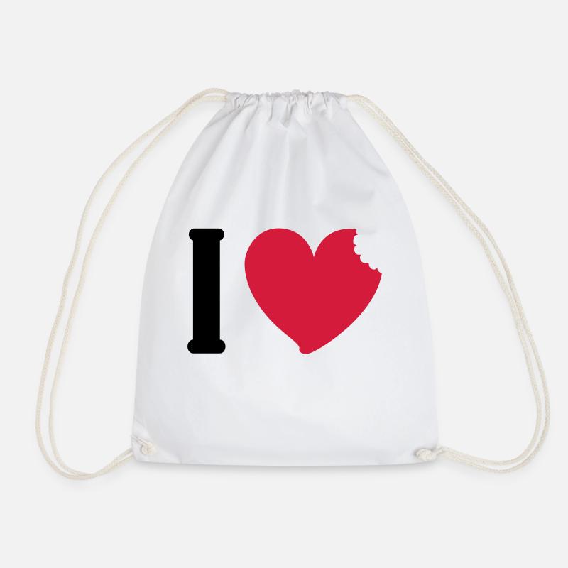 I love eating - Turnbeutel - Weiß