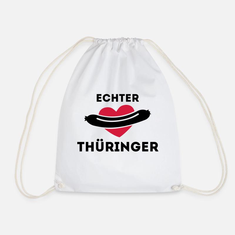 Echter Thüringer - Bratwurstliebe - Turnbeutel - Weiß