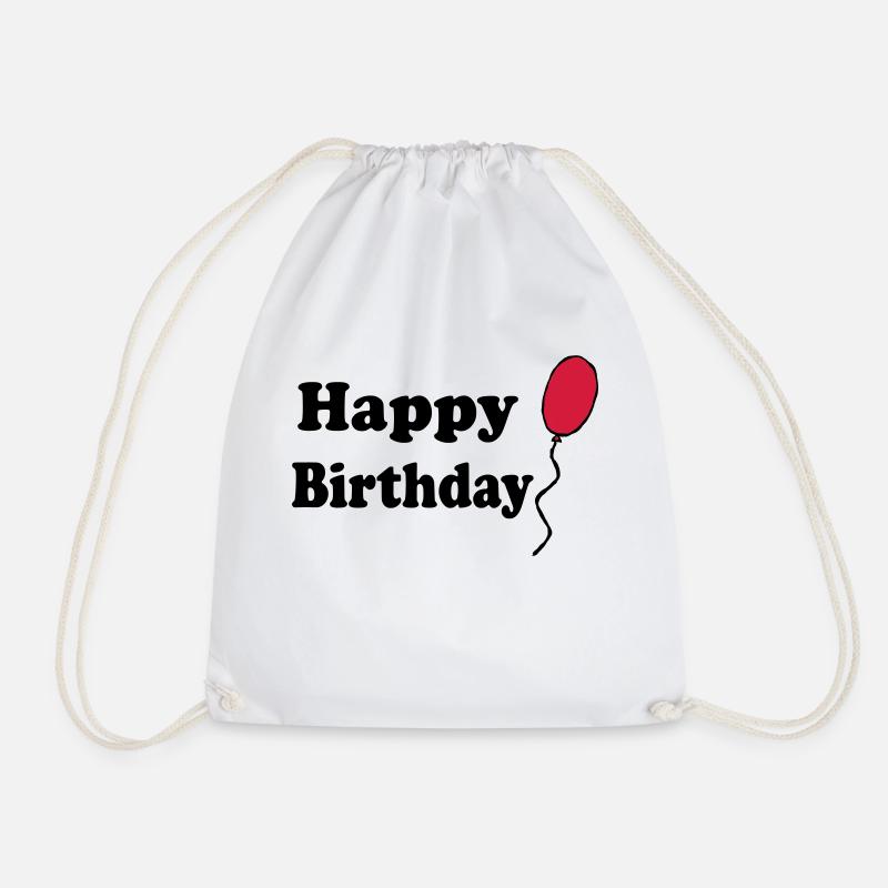 Happy Birthday - Turnbeutel - Weiß