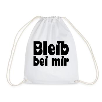 bleib bei mir - Turnbeutel - Weiß - Vorne