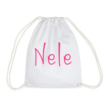 Nele - Turnbeutel - Weiß - Vorne