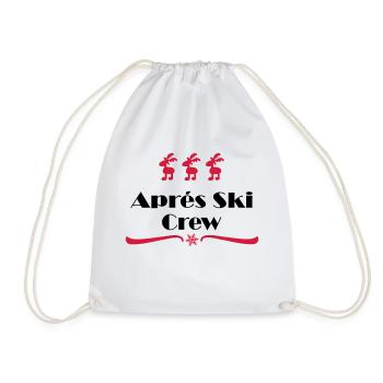 apres ski - Drawstring Bag - white - Front