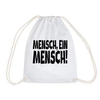 Ein Mensch - Turnbeutel - Weiß - Vorne