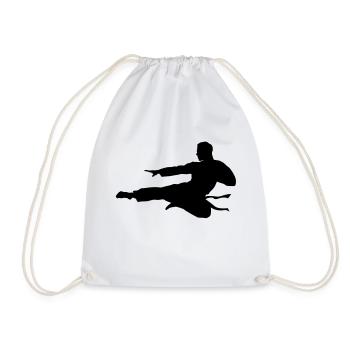 Karate male eu - Drawstring Bag - white - Front