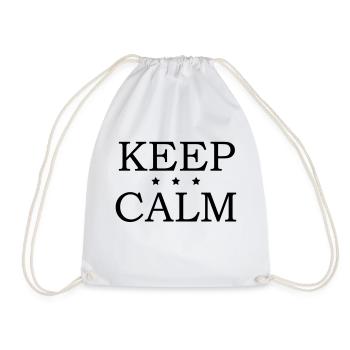 Keep Calm - Drawstring Bag - white - Front