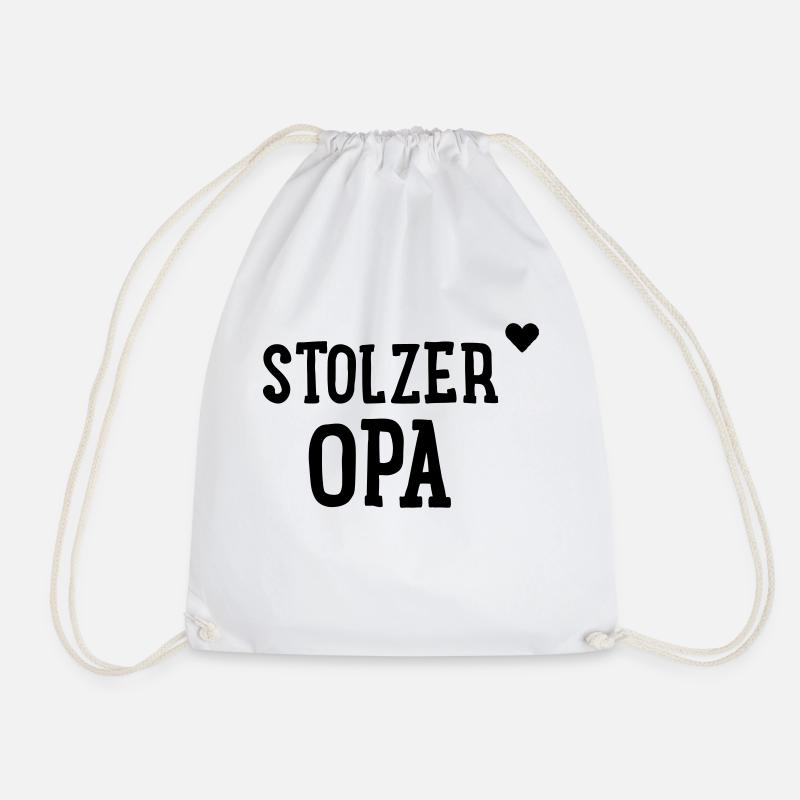 Stolzer Opa - Turnbeutel - Weiß