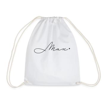 Name: Max - Drawstring Bag - white - Front