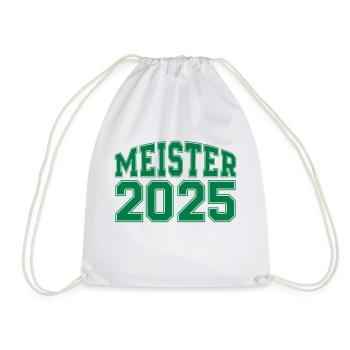 meister 2025 - Turnbeutel - Weiß - Vorne