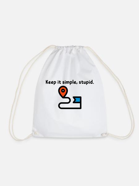 Keep it Simple, Stupid. - Turnbeutel - Weiß