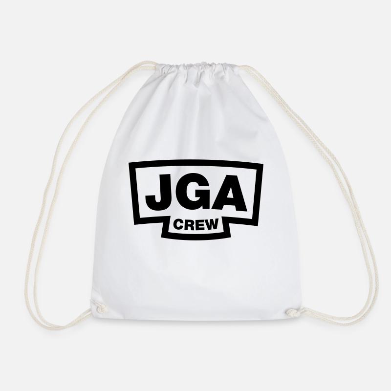 JGA Crew - Emblem - Turnbeutel - Weiß