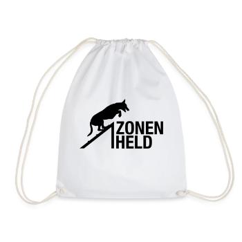zonenheld_ahuerde_schaeferhund - Turnbeutel - Weiß - Vorne