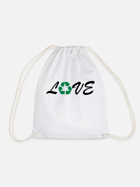 recycling - Turnbeutel - Weiß