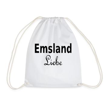 Emsland Liebe - Turnbeutel - Weiß - Vorne