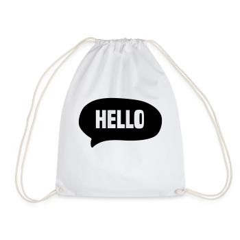 bonjour dire - Sac de sport léger - blanc - Devant