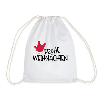 Merry Christmas - Drawstring Bag - white - Front