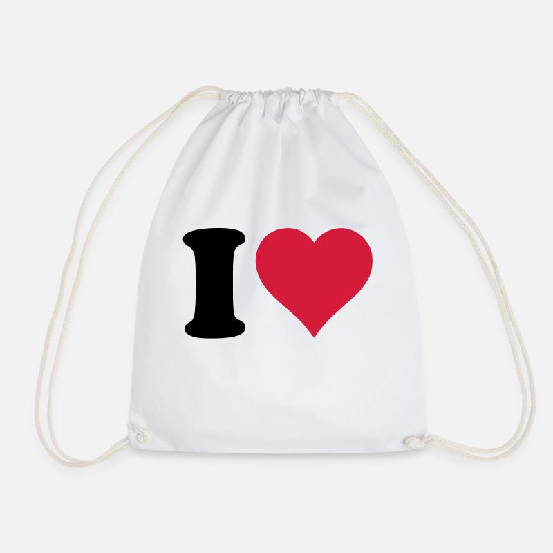 I_love - Sac de sport léger - blanc