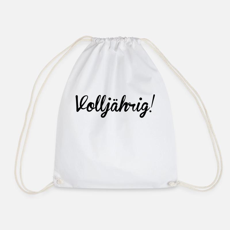volljährig 18 - Turnbeutel - Weiß