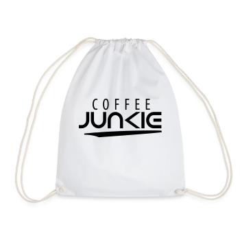 coffee junkie - die Kaffee über alles lieben - Turnbeutel - Weiß - Vorne