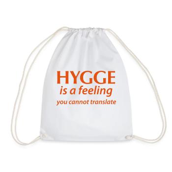 Hygge est un sentiment Vous ne pouvez pas traduire le bonheur oui! - Sac de sport léger - blanc - Devant