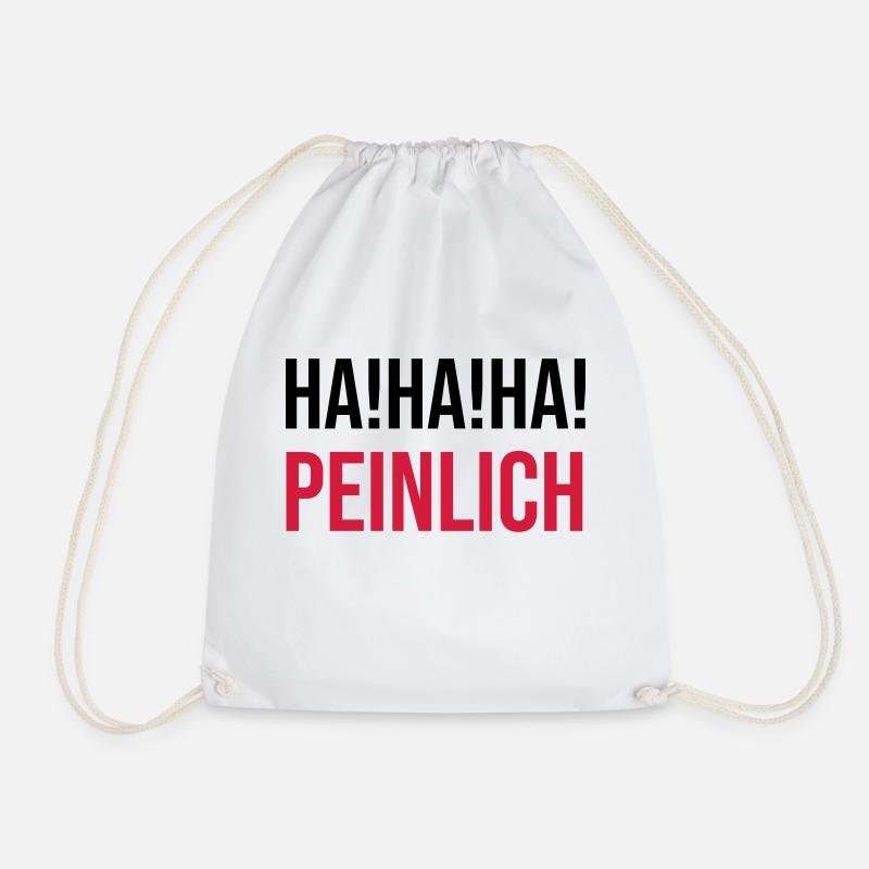 HAHAHA PEINLICH - Turnbeutel - Weiß