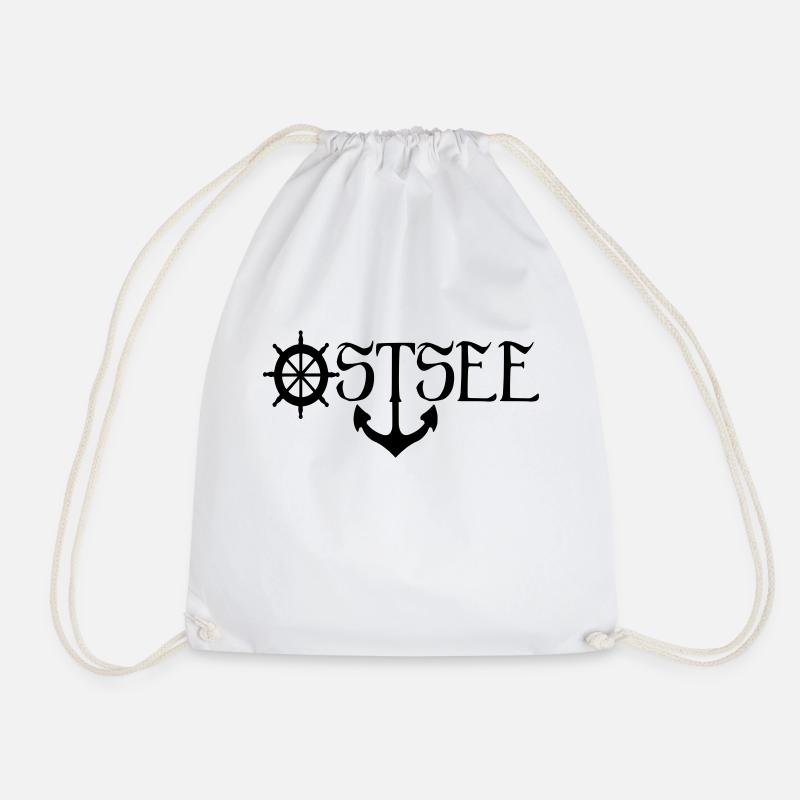 Ostsee Anker - Turnbeutel - Weiß