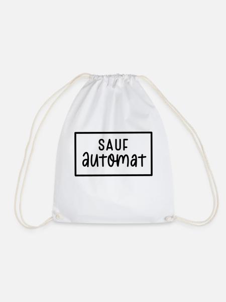 Sauf Automat - Turnbeutel - Weiß