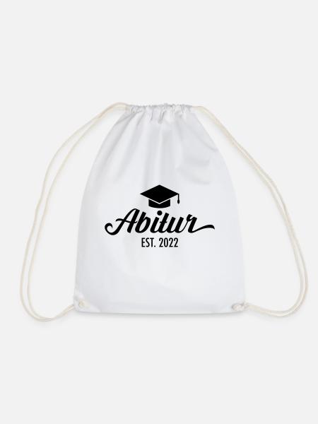 Abi Est. 2022 Doktorhut Abiturient Abitur - Turnbeutel - Weiß