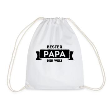 Bester Papa der Welt - Turnbeutel - Weiß - Vorne