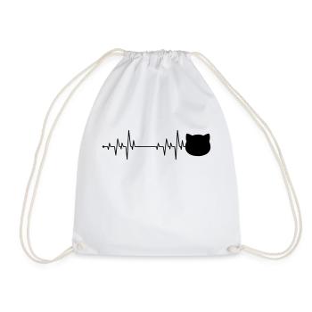 Amour de chat - Sac de sport léger - blanc - Devant