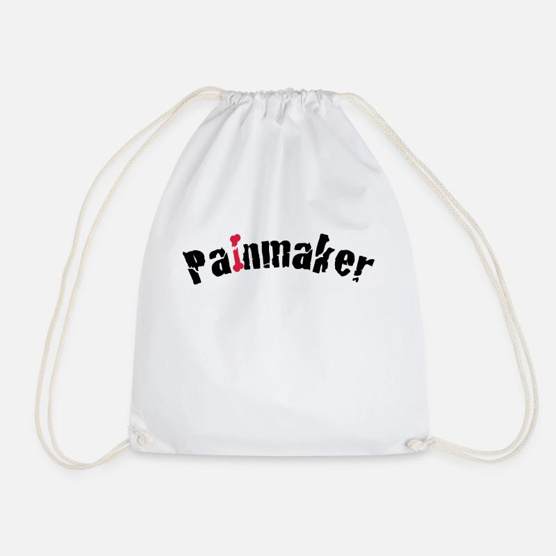 Painmaker aka Physiotherapist - Drawstring Bag - white