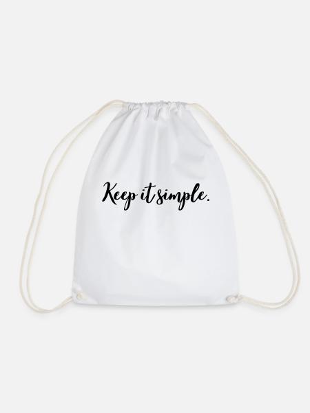 Keep it simple - Turnbeutel - Weiß