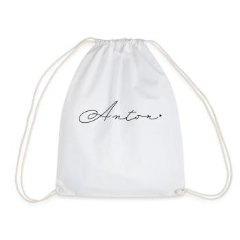 Nom : Anton - Sac de sport léger - blanc - Devant