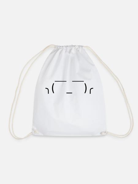 Just let it go! 🤷♂️ - Drawstring Bag - white