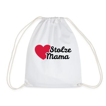 Stolze Mama - Turnbeutel - Weiß - Vorne
