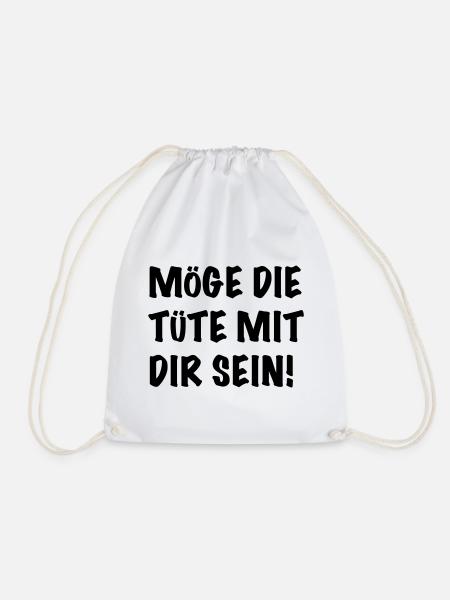 Möge die Tüte mit Dir sein! - Turnbeutel - Weiß