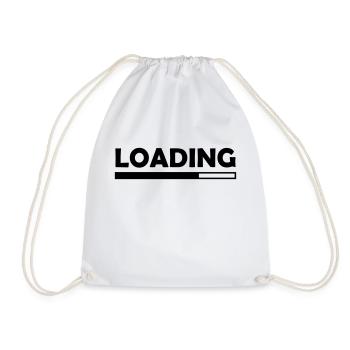 Loading - Drawstring Bag - white - Front