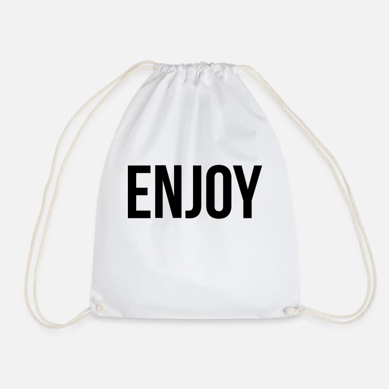 ENJOYSpruch - Turnbeutel - Weiß