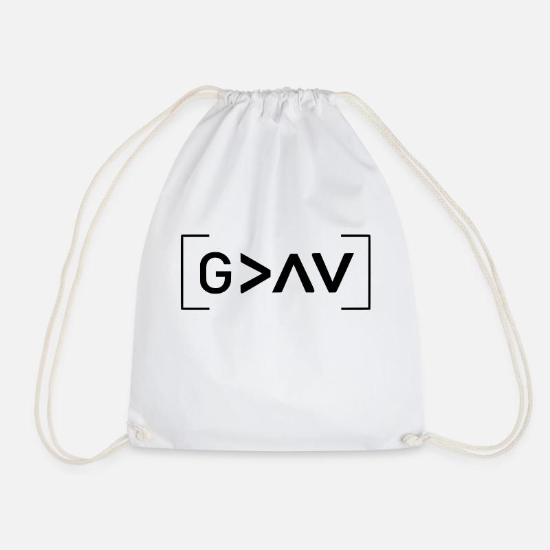 GOD is GREATER than the HIGHEST by csDesign - Turnbeutel - Weiß