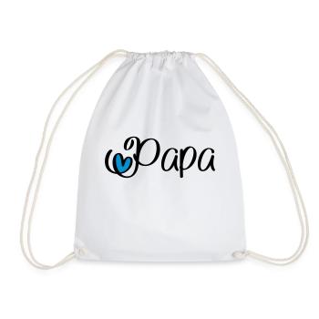 Papa - Turnbeutel - Weiß - Vorne